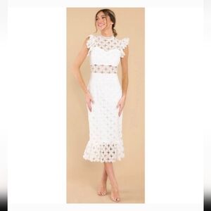 Just Me White Lace Dress Size Small